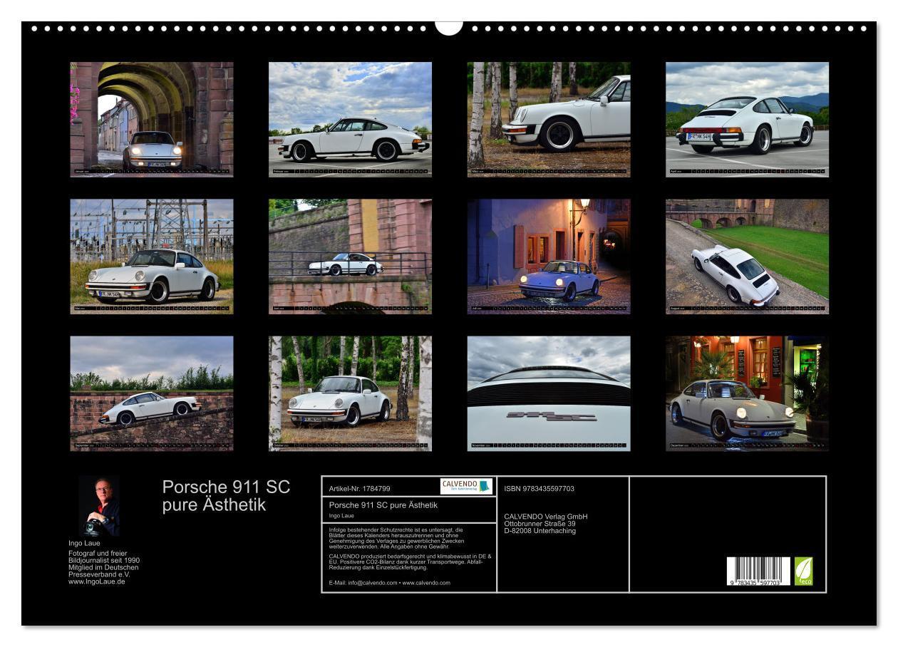 Bild: 9783435597703 | Porsche 911 SC pure Ästhetik (Wandkalender 2025 DIN A2 quer),...