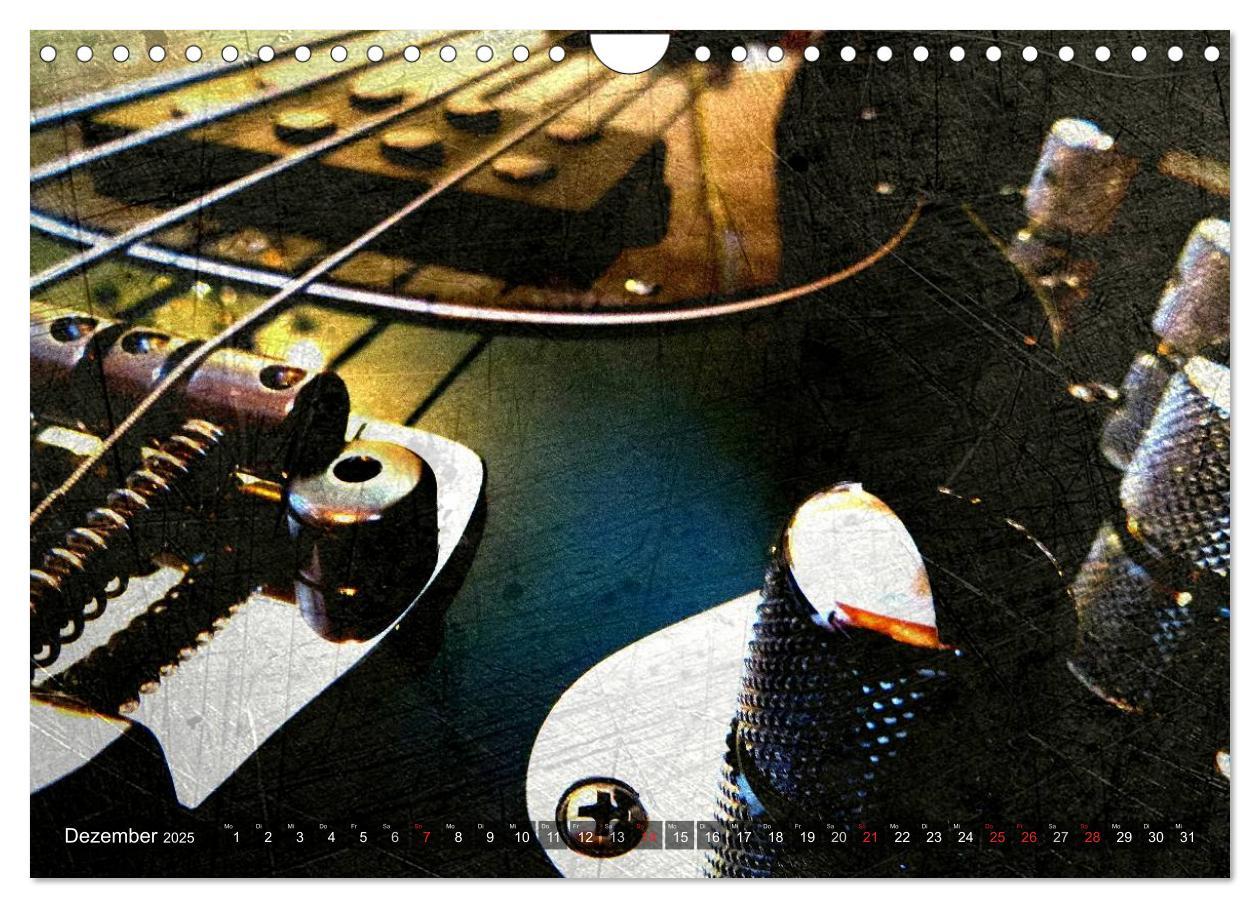 Bild: 9783435728572 | GITARREN Vintage Art (Wandkalender 2025 DIN A4 quer), CALVENDO...