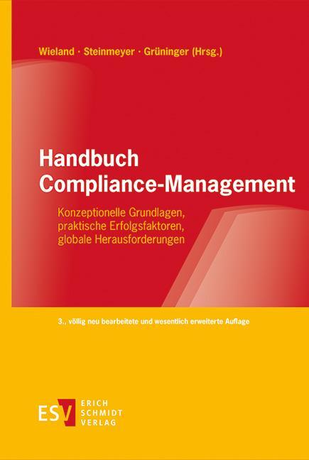 Cover: 9783503187843 | Handbuch Compliance-Management | Josef Wieland (u. a.) | Buch | 2020