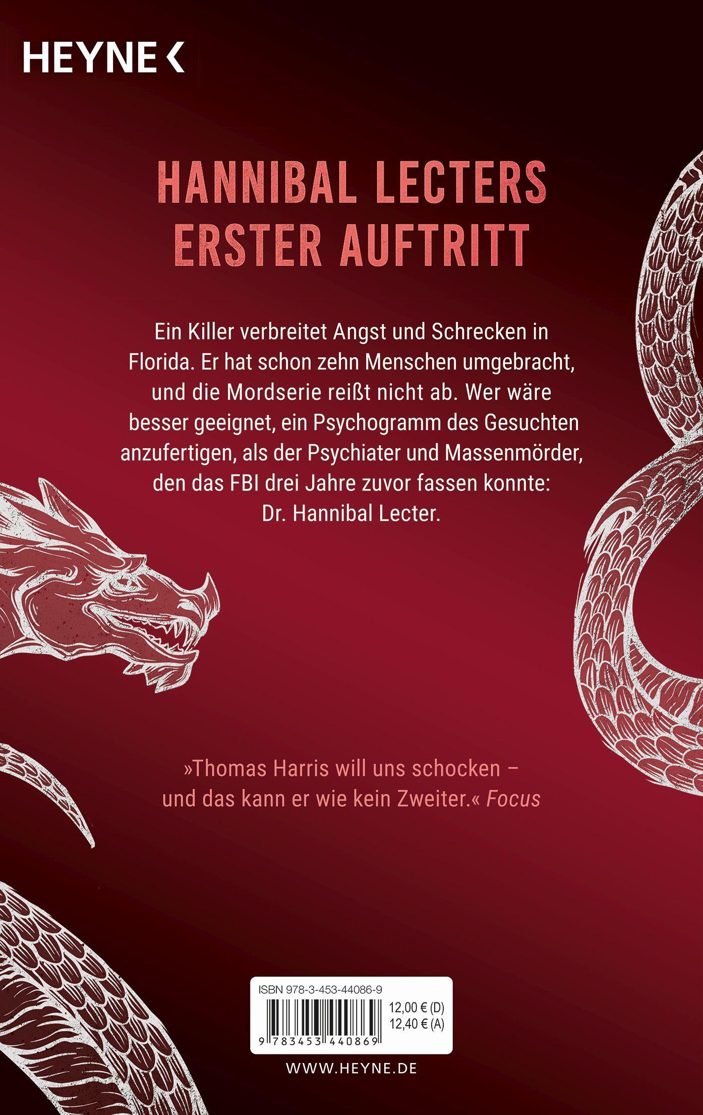 Bild: 9783453440869 | Roter Drache | Thomas Harris | Taschenbuch | Hannibal Lecter | 512 S.