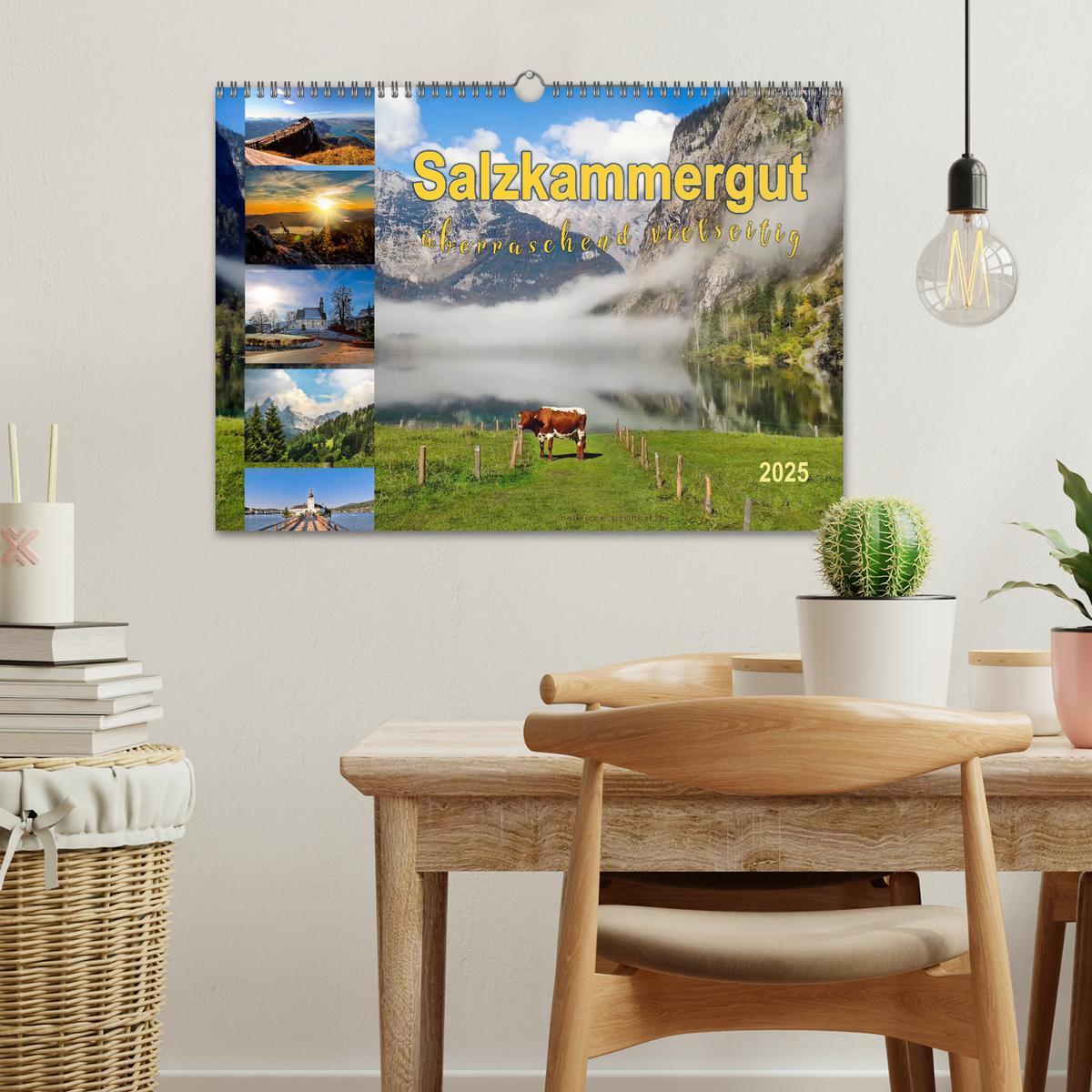 Bild: 9783435458646 | Salzkammergut, überraschend vielseitig (Wandkalender 2025 DIN A3...