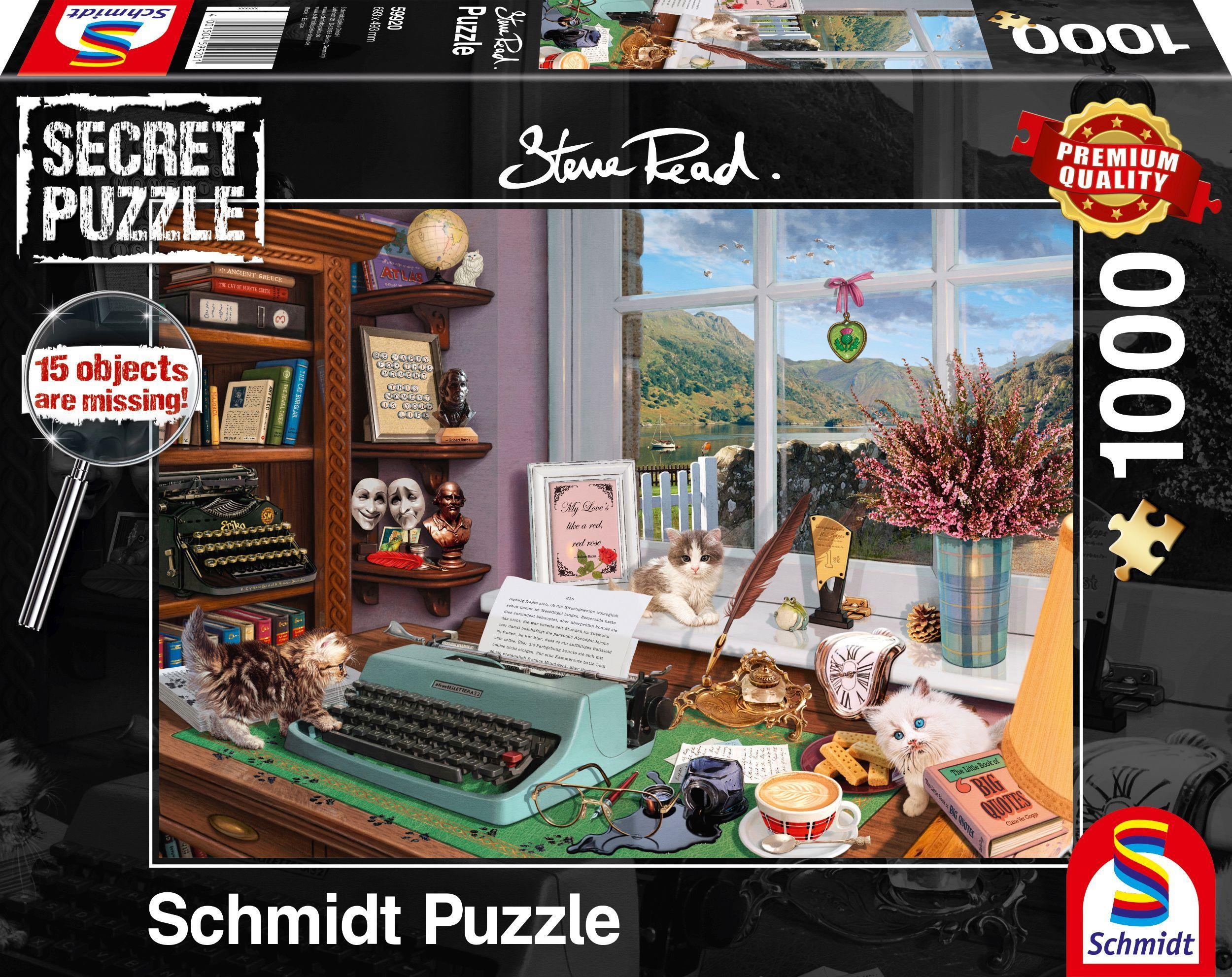 Cover: 4001504599201 | Am Schreibtisch Puzzle 1.000 Teile | Erwachsenenpuzzle Secret Puzzles