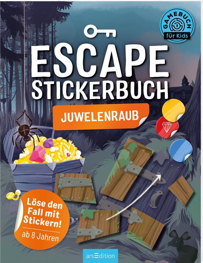 Cover: 9783845842288 | Escape-Stickerbuch - Juwelenraub | Löse den Fall mit Stickern! | Buch