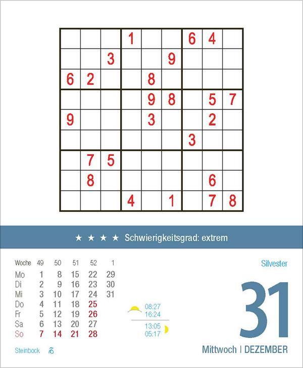 Bild: 9783731879510 | Profi Sudoku 2025 | Verlag Korsch | Kalender | 328 S. | Deutsch | 2025