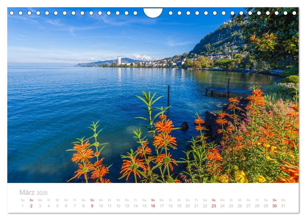 Bild: 9783435642748 | GENFER SEE Das Schweizer Ufer (Wandkalender 2025 DIN A4 quer),...