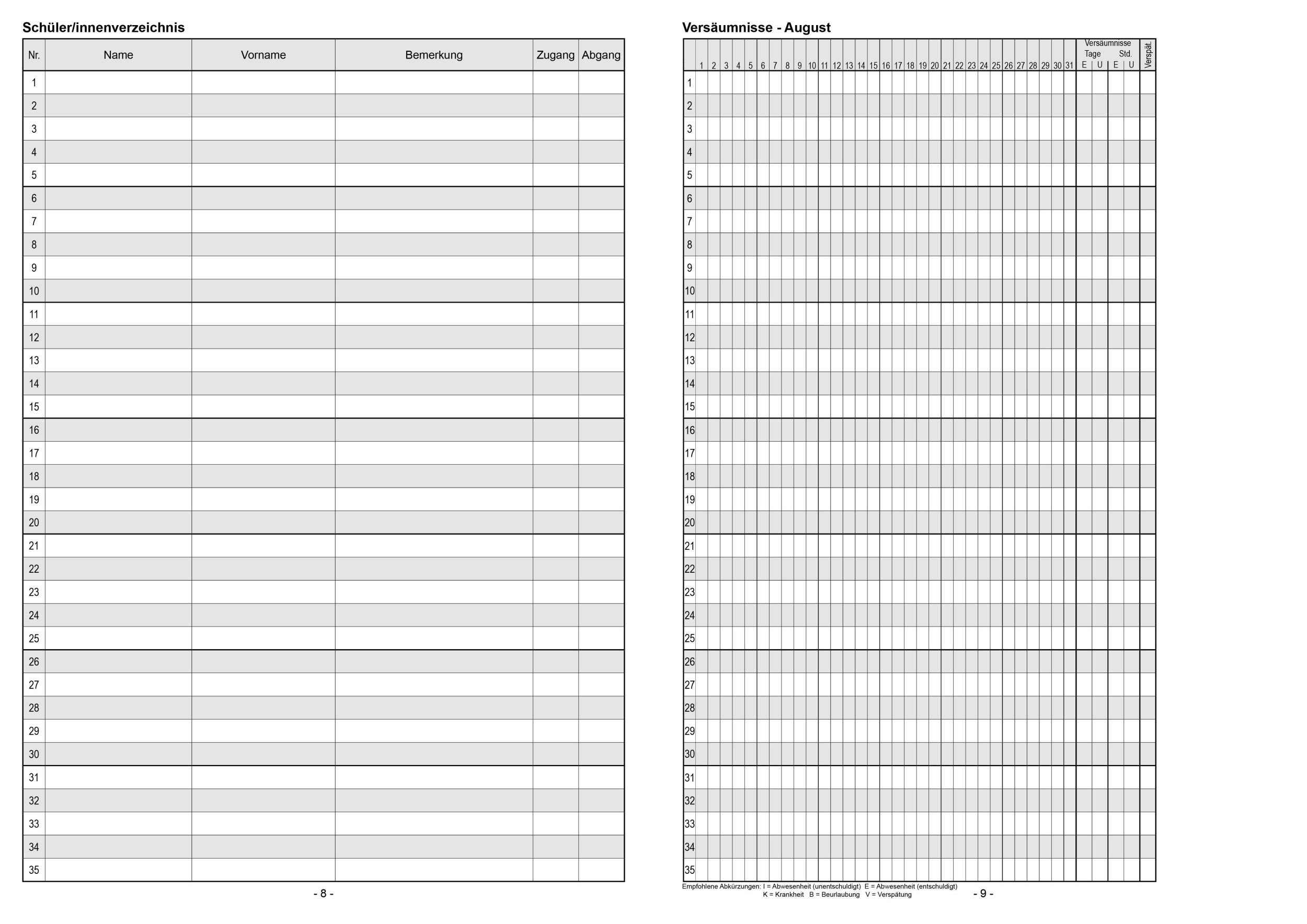 Bild: 4260094452444 | Klassenbuch "Standard", Umschlagfarbe: gelb | für alle Schulformen