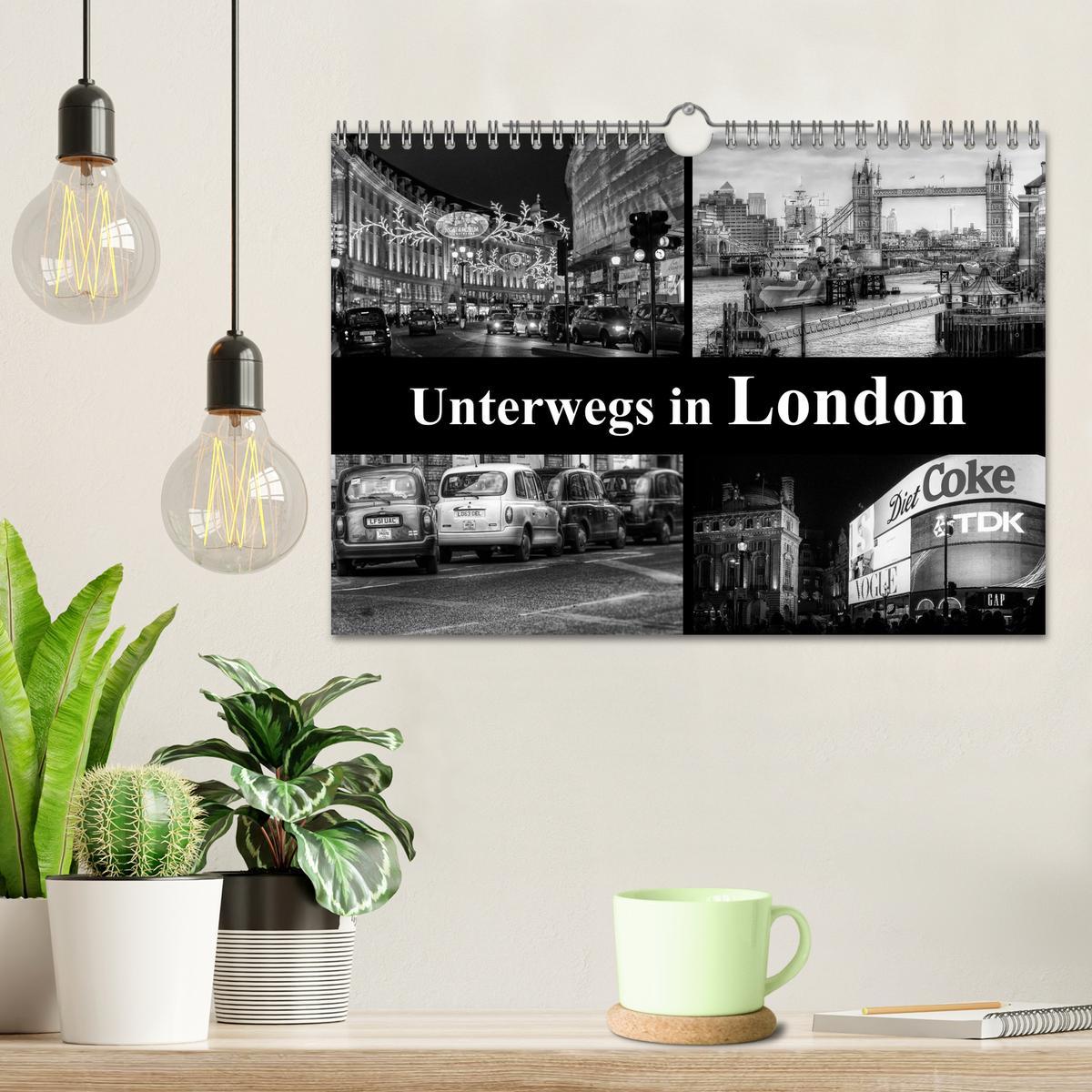 Bild: 9783435557080 | Unterwegs in London (Wandkalender 2025 DIN A4 quer), CALVENDO...