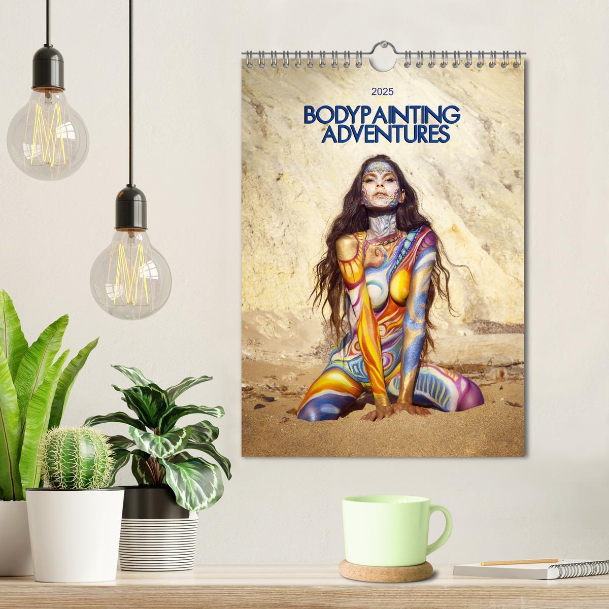 Bild: 9783435915279 | Bodypainting Adventures - Farbe auf nackter Haut (Wandkalender 2025...