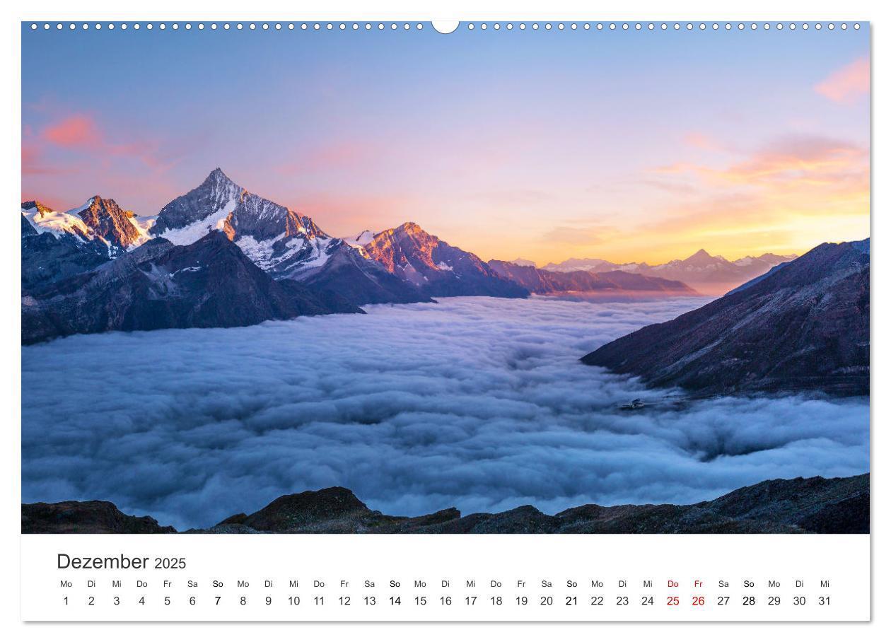 Bild: 9783435054862 | Schweiz - die Bergidylle (Wandkalender 2025 DIN A2 quer), CALVENDO...