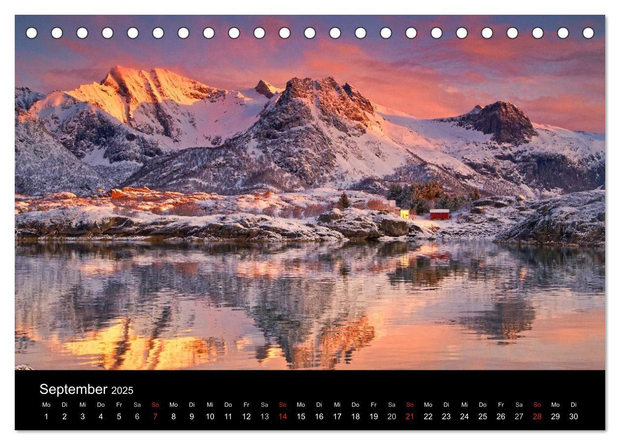 Bild: 9783435801268 | Norwegen (Tischkalender 2025 DIN A5 quer), CALVENDO Monatskalender