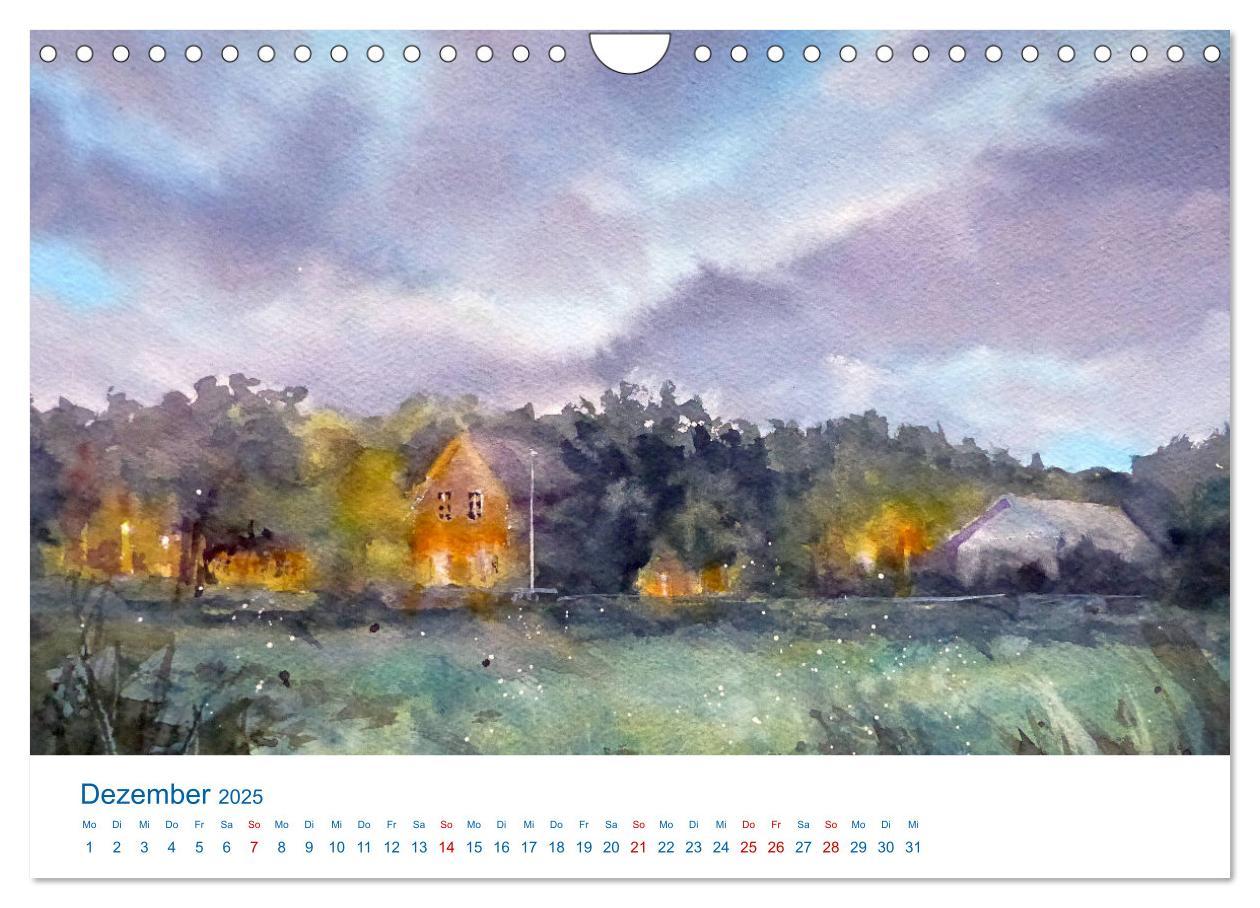 Bild: 9783457146620 | Föhr - Aquarelle (Wandkalender 2025 DIN A4 quer), CALVENDO...