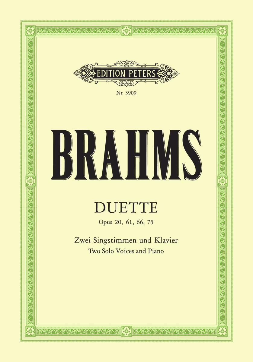 Cover: 9790014019501 | Duette op. 20, 61, 66, 75 | Johannes Brahms | Broschüre | 56 S. | 2001