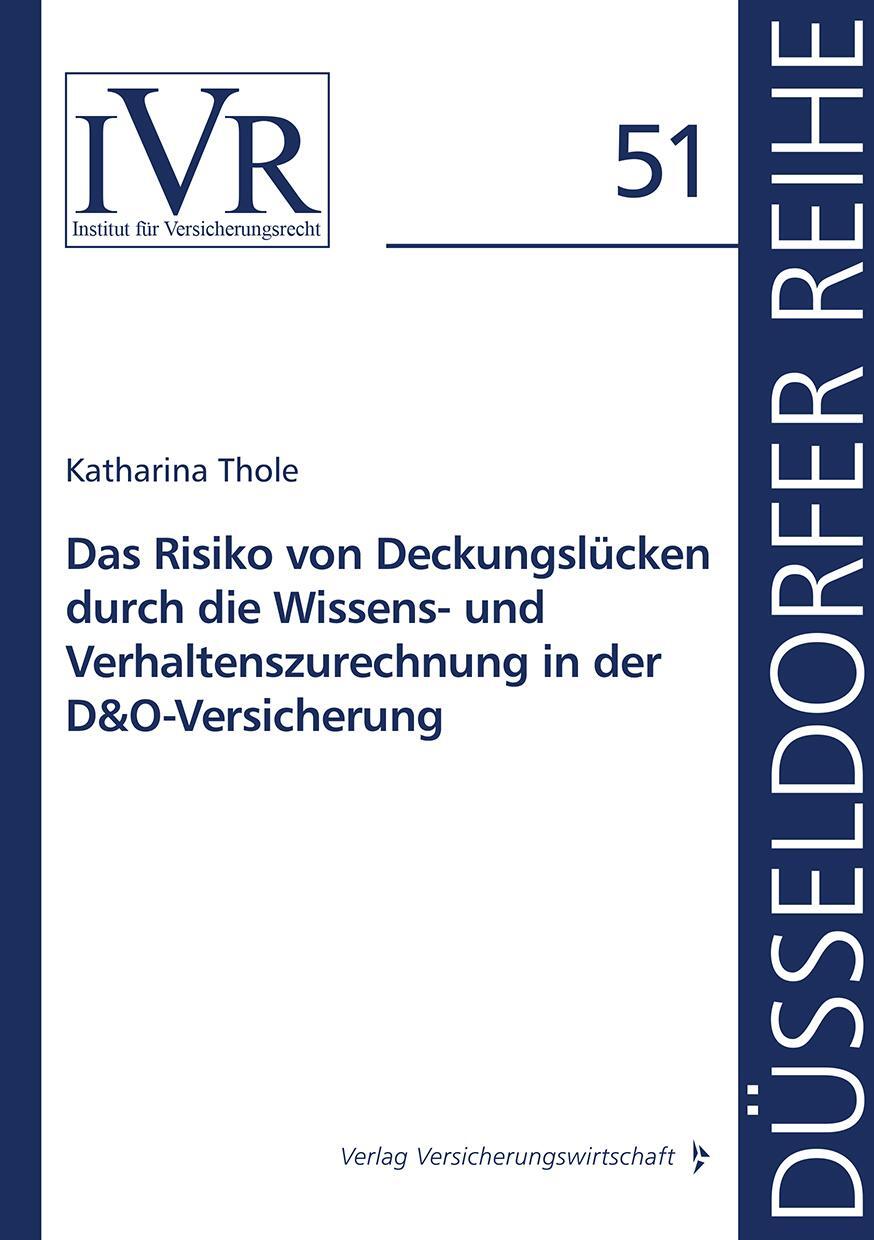 Cover: 9783963294730 | Das Risiko von Deckungslücken durch die Wissens- und...