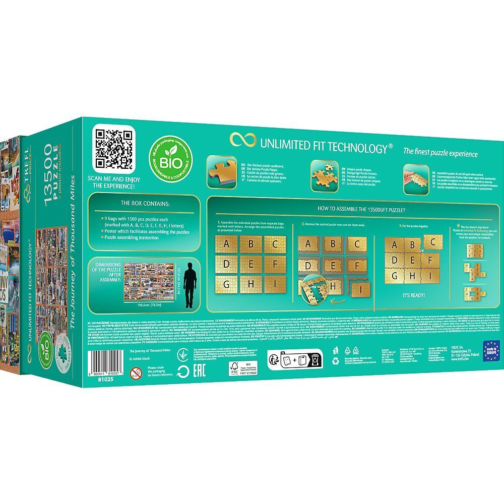 Bild: 5900511810257 | UFT Puzzle 13500 - Reise von tausend Meilen | Spiel | Kartonage