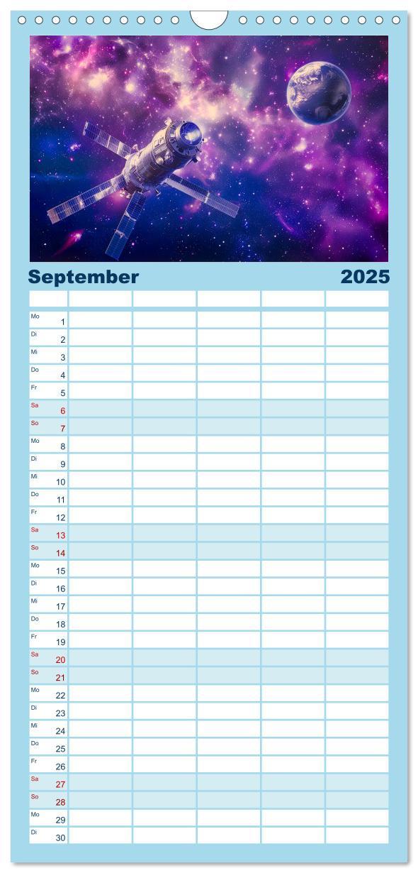 Bild: 9783457153956 | Familienplaner 2025 - Sternenreisen - Ein kosmischer Kalender mit 5...