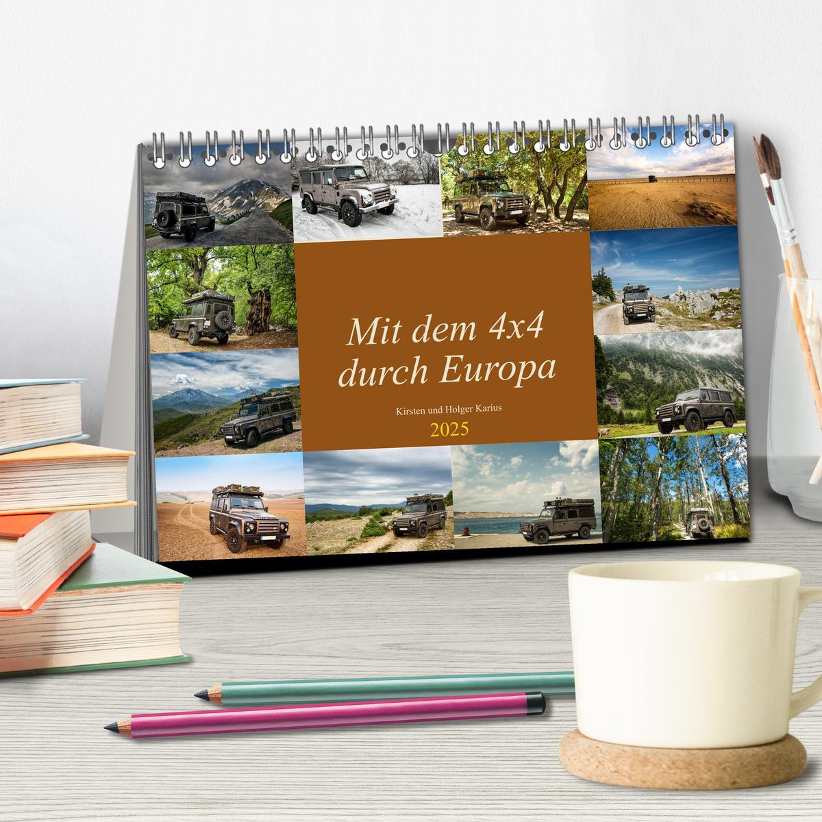 Bild: 9783435406944 | Mit dem 4x4 durch Europa (Tischkalender 2025 DIN A5 quer), CALVENDO...