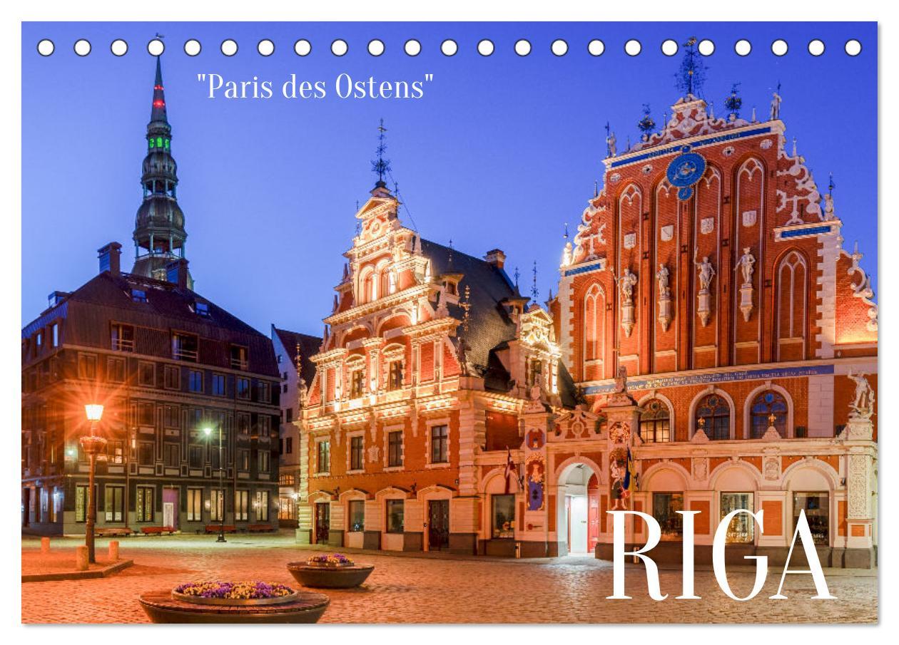 Cover: 9783435833399 | Riga - Paris des Ostens (Tischkalender 2025 DIN A5 quer), CALVENDO...