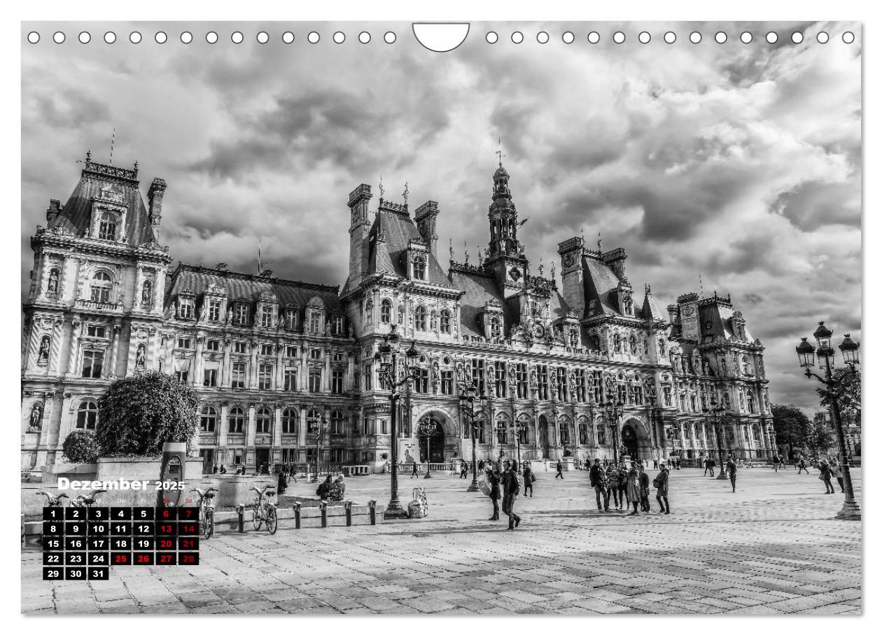 Bild: 9783435367733 | Paris-Impressionen in Schwarz-Weiß (Wandkalender 2025 DIN A4 quer),...