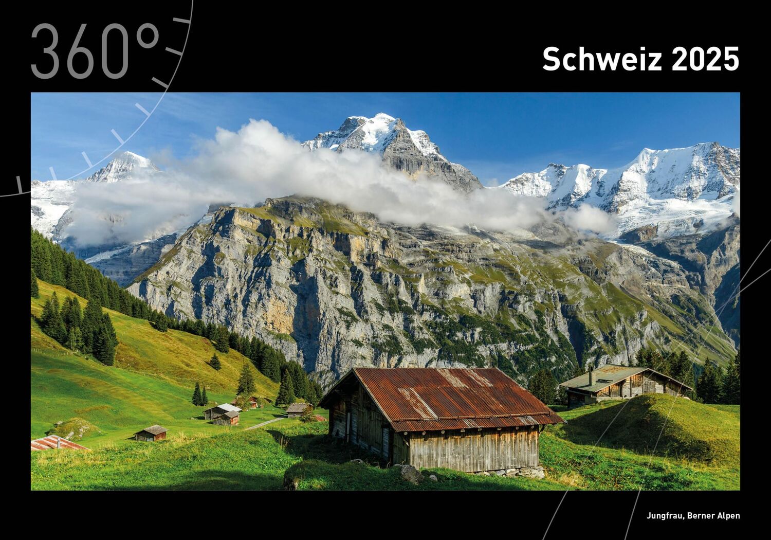 Cover: 9783968555263 | 360° Schweiz Premiumkalender 2025 | Christian Heeb | Kalender | 13 S.