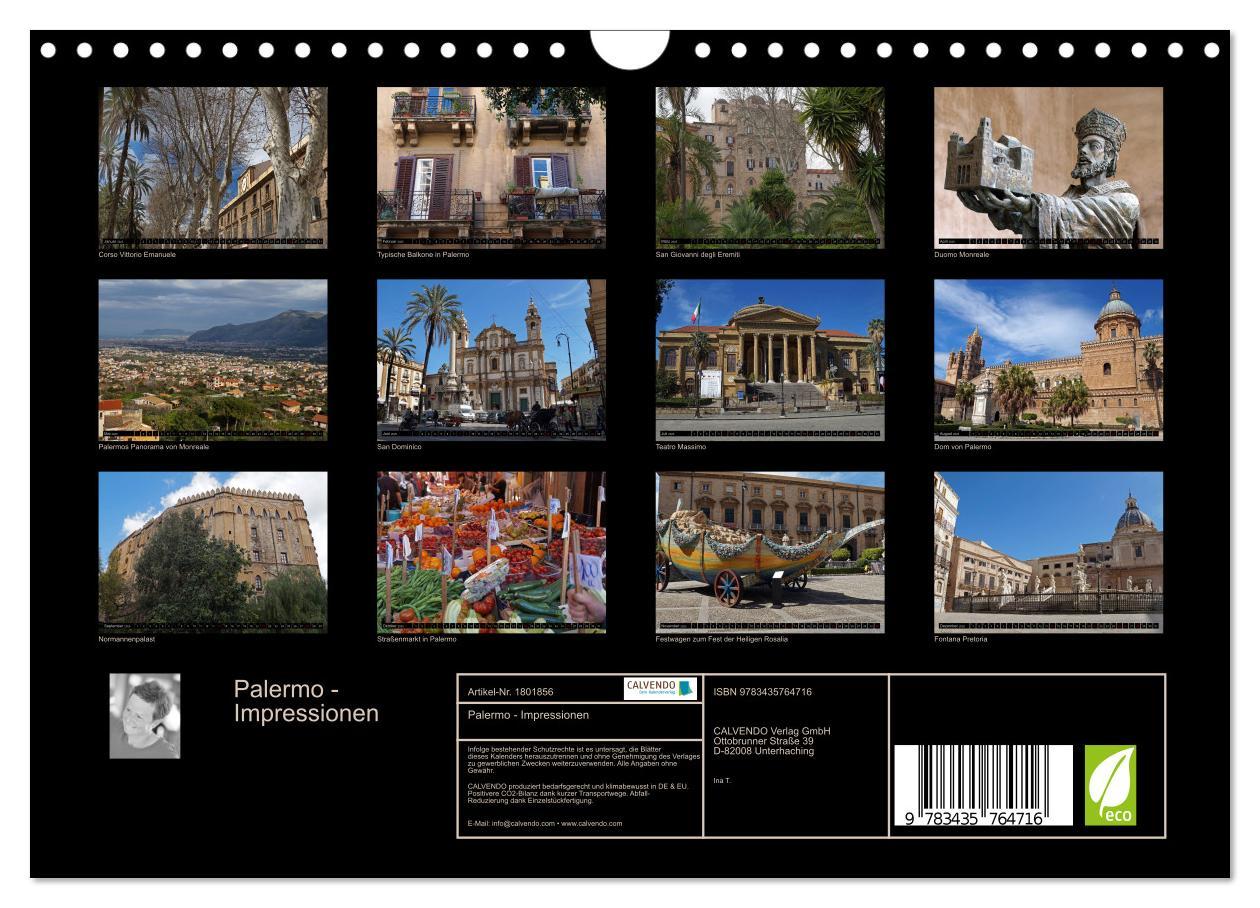 Bild: 9783435764716 | Palermo - Impressionen (Wandkalender 2025 DIN A4 quer), CALVENDO...