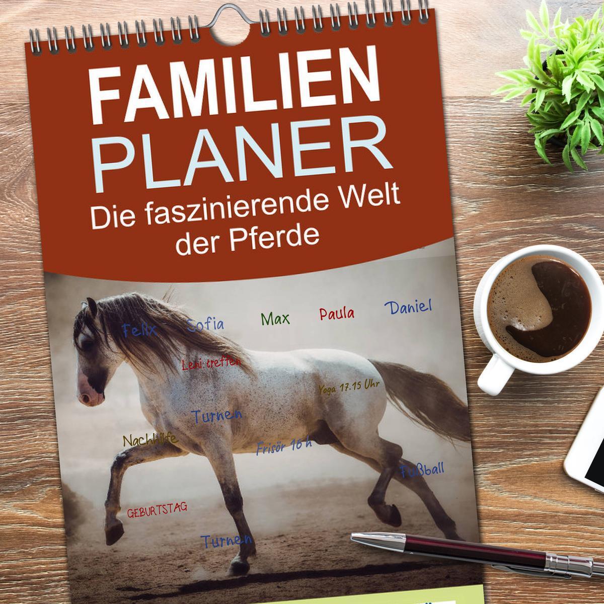 Bild: 9783457108673 | Familienplaner 2025 - Die Faszinierende Welt der Pferde mit 5...