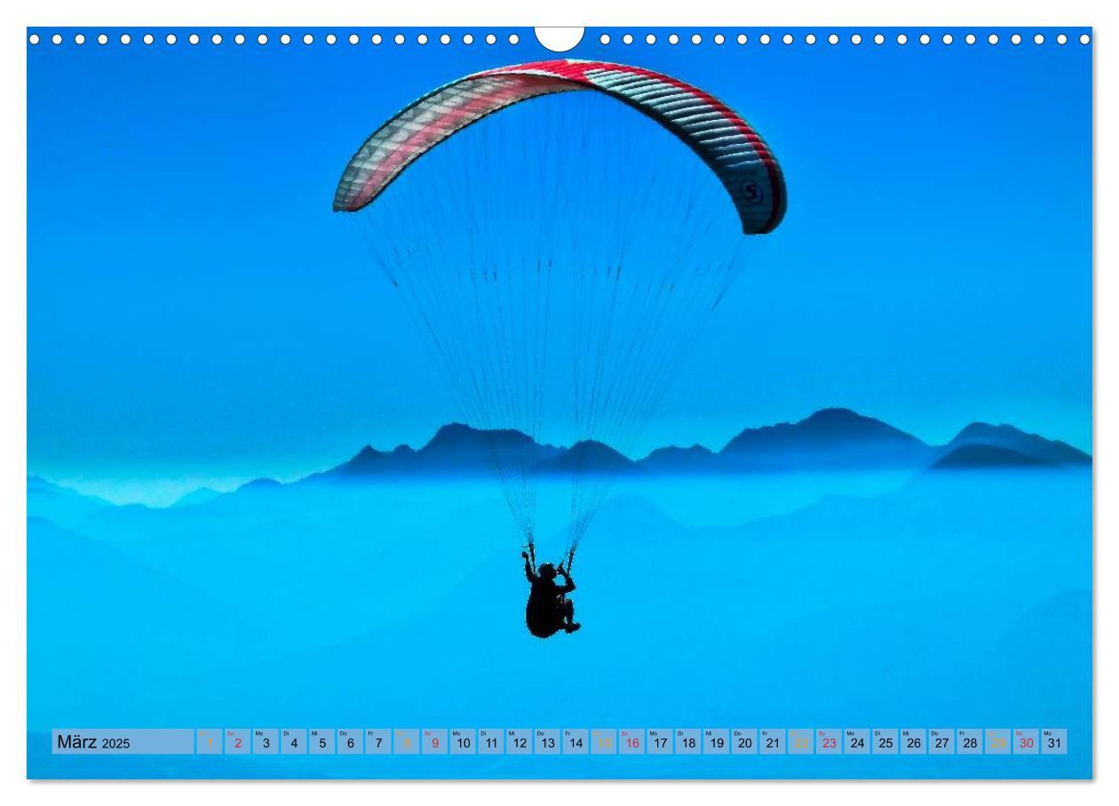 Bild: 9783435591367 | Frei sein - Paragliding (Wandkalender 2025 DIN A3 quer), CALVENDO...