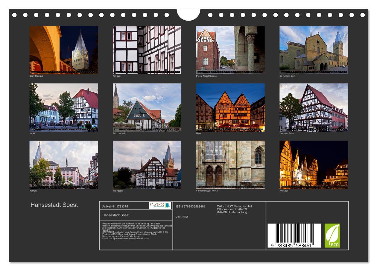 Bild: 9783435583461 | Hansestadt Soest (Wandkalender 2025 DIN A4 quer), CALVENDO...