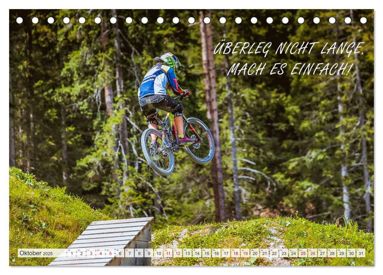 Bild: 9783435122110 | Positive Gedanken - Motivation und Mountainbike (Tischkalender 2025...