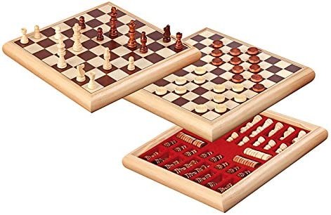 Cover: 4014156028036 | Philos 2803 - Schach-Dame-Set, Holzbox, 32x32x4cm | 2803 | Deutsch