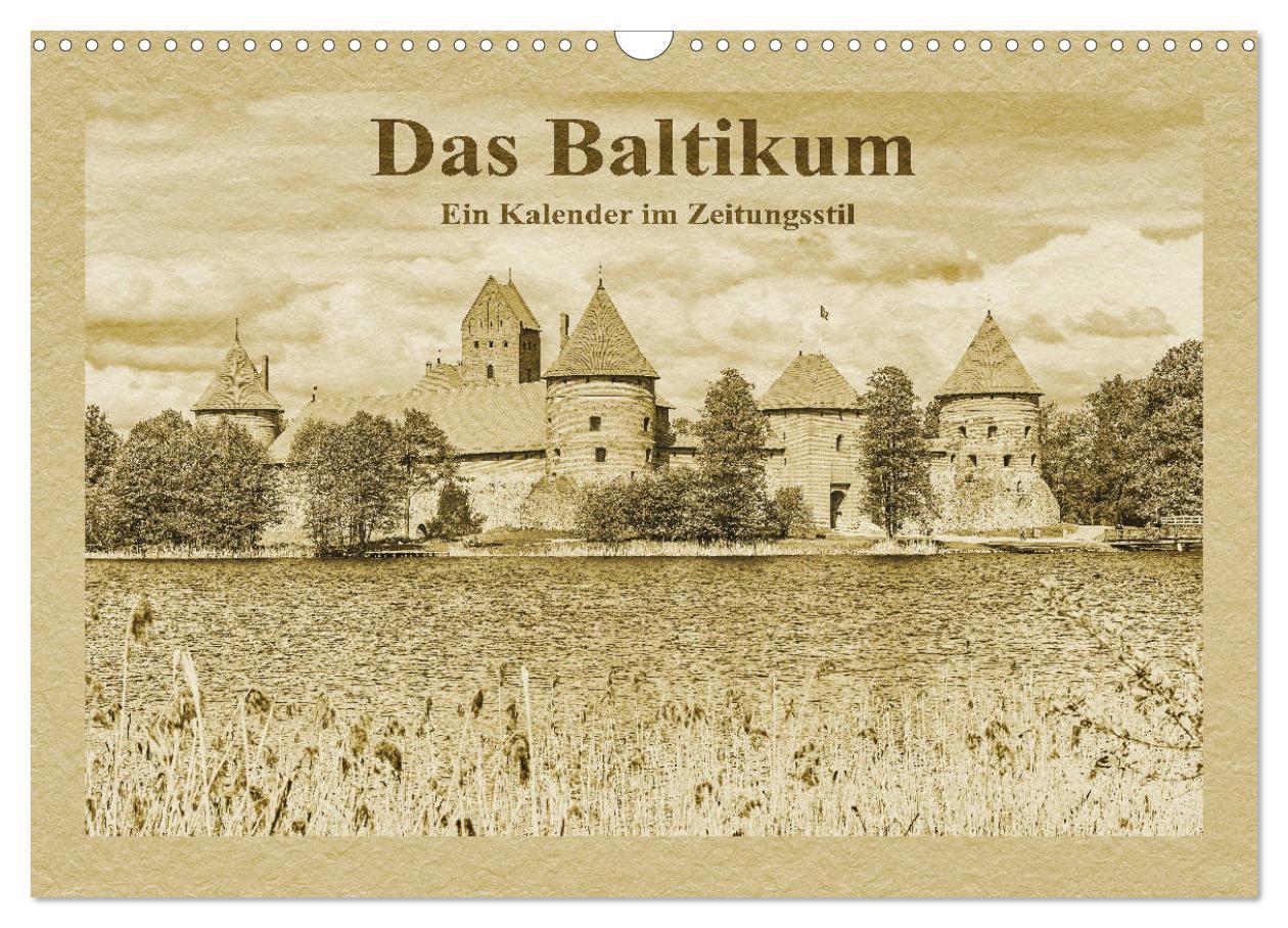 Cover: 9783435422425 | Das Baltikum - Ein Kalender im Zeitungsstil (Wandkalender 2025 DIN...