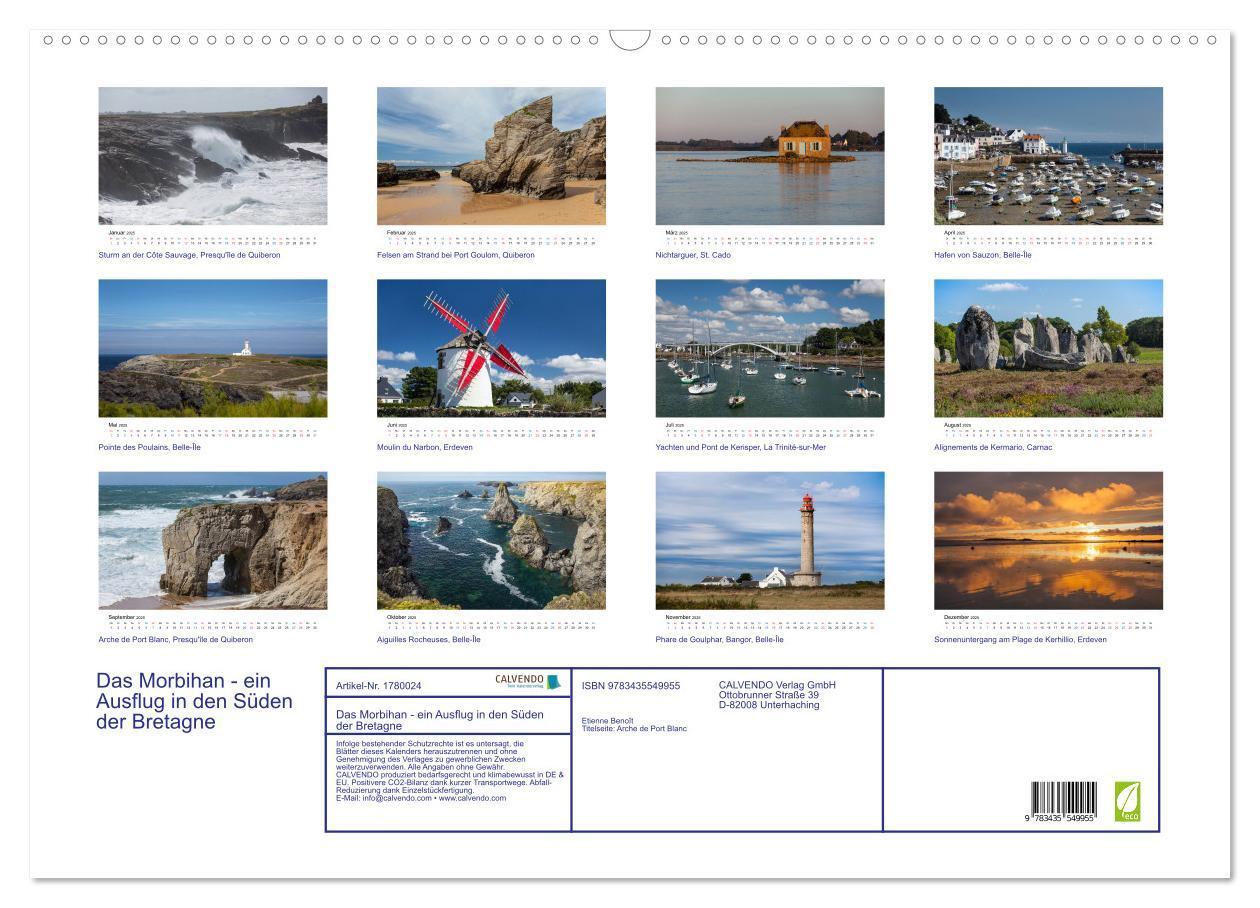 Bild: 9783435549955 | Das Morbihan - ein Ausflug in den Süden der Bretagne (Wandkalender...