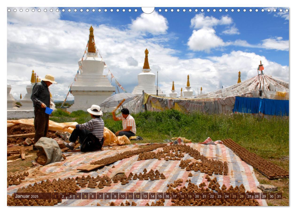 Bild: 9783383978265 | Tibet bewegt (Wandkalender 2025 DIN A3 quer), CALVENDO Monatskalender