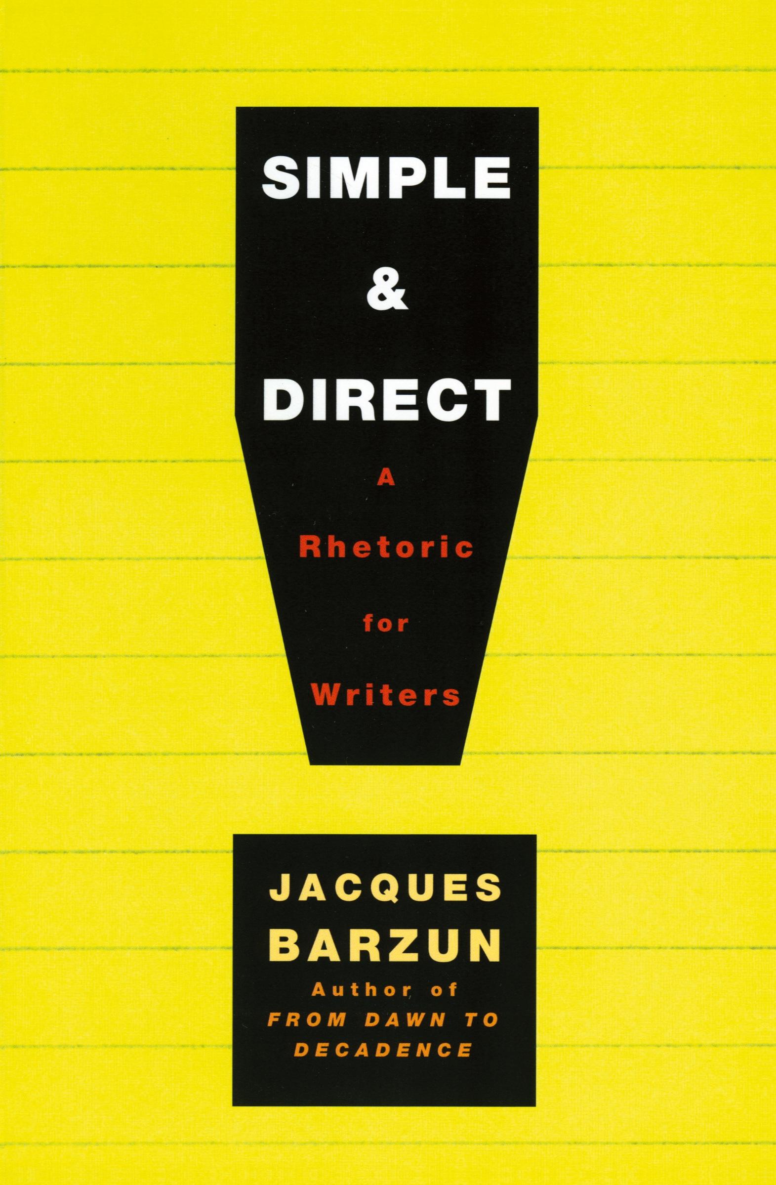 Cover: 9780060937232 | Simple &amp; Direct | Jacques Barzun | Taschenbuch | Englisch | 2020