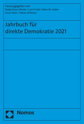 Cover: 9783756005505 | Jahrbuch für direkte Demokratie 2021 | Nadja Braun Binder (u. a.)