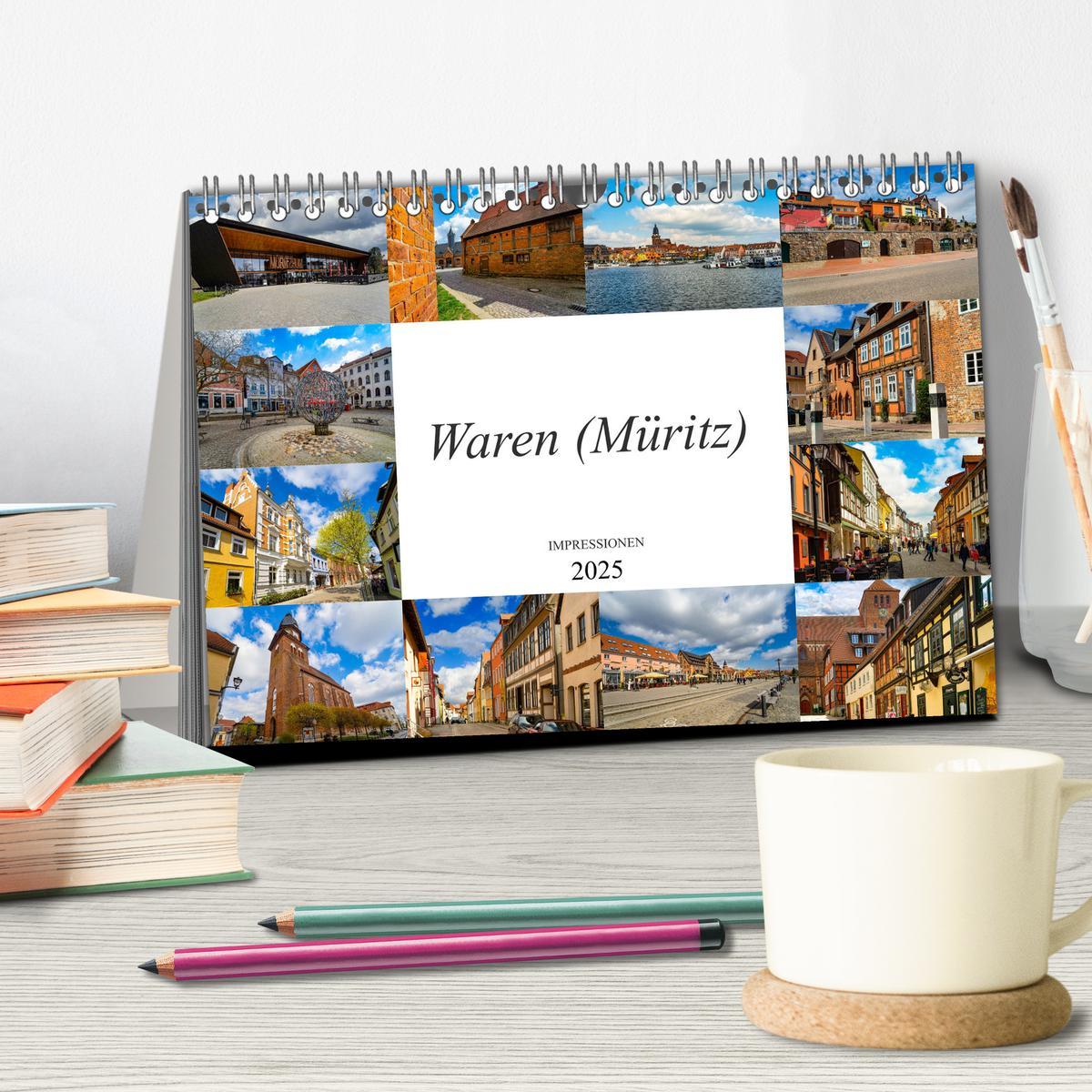 Bild: 9783435242177 | Waren Müritz Impressionen (Tischkalender 2025 DIN A5 quer),...