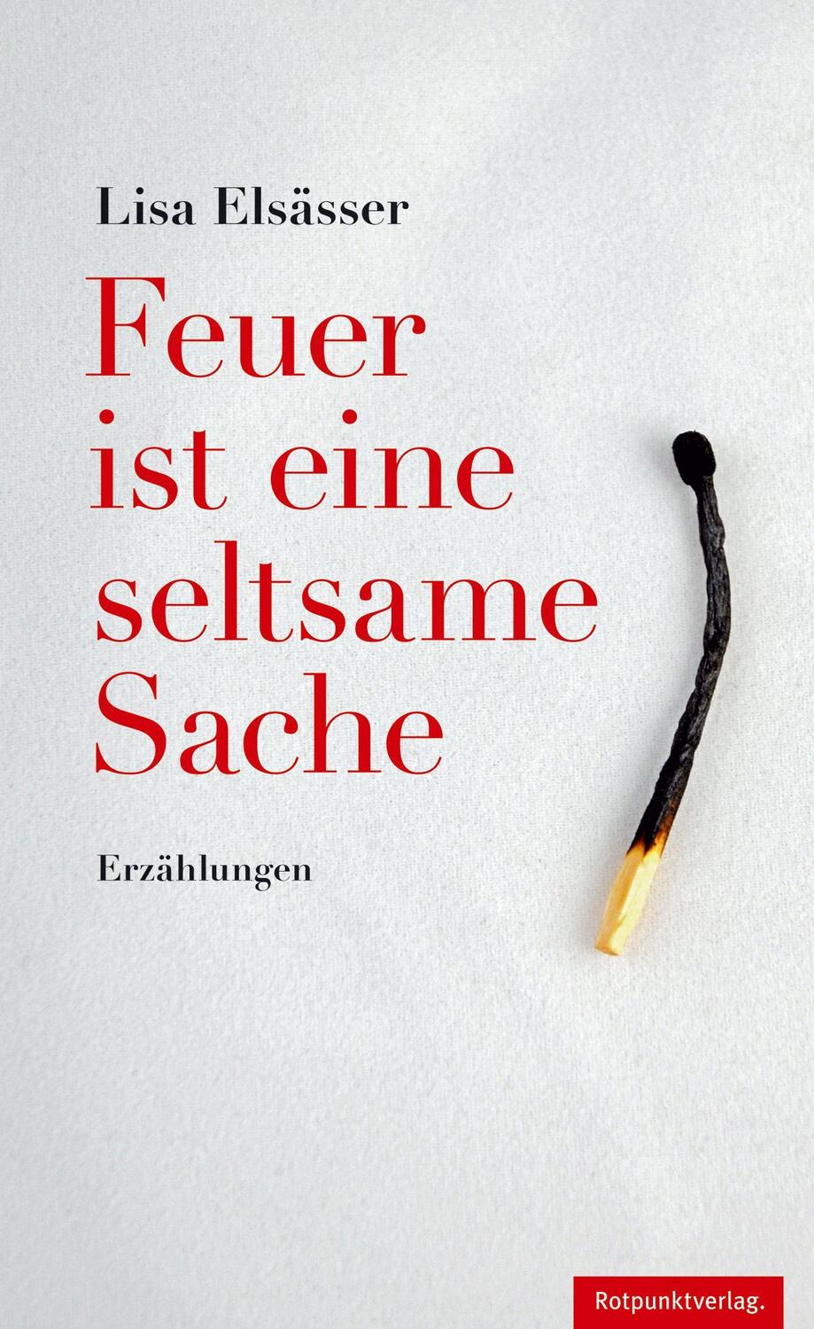 Cover: 9783858695543 | Feuer ist eine seltsame Sache | Erzählungen | Lisa Elsässer | Buch