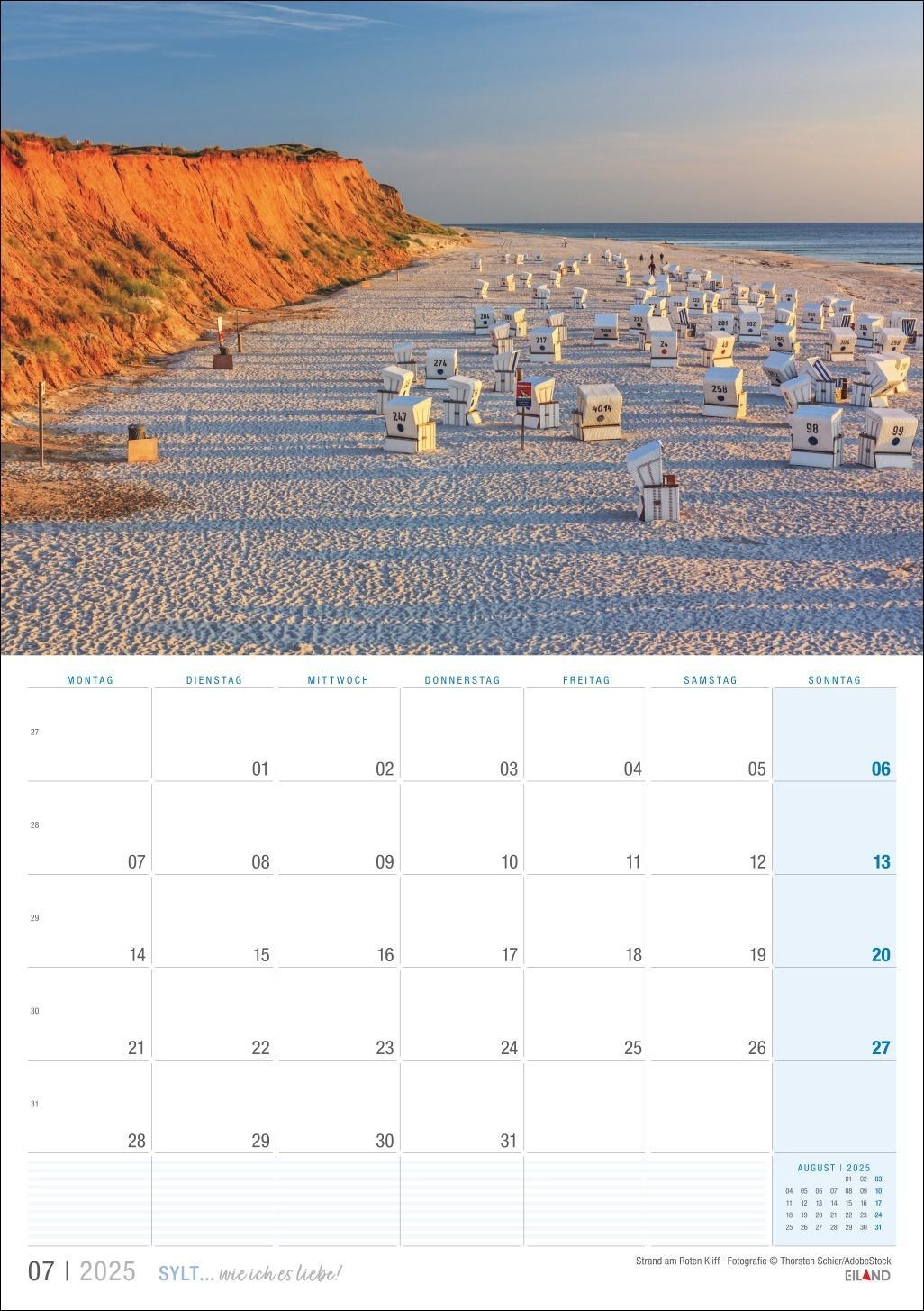 Bild: 9783964023438 | Sylt ... wie ich es liebe Kalender 2025 | Eiland | Kalender | 13 S.