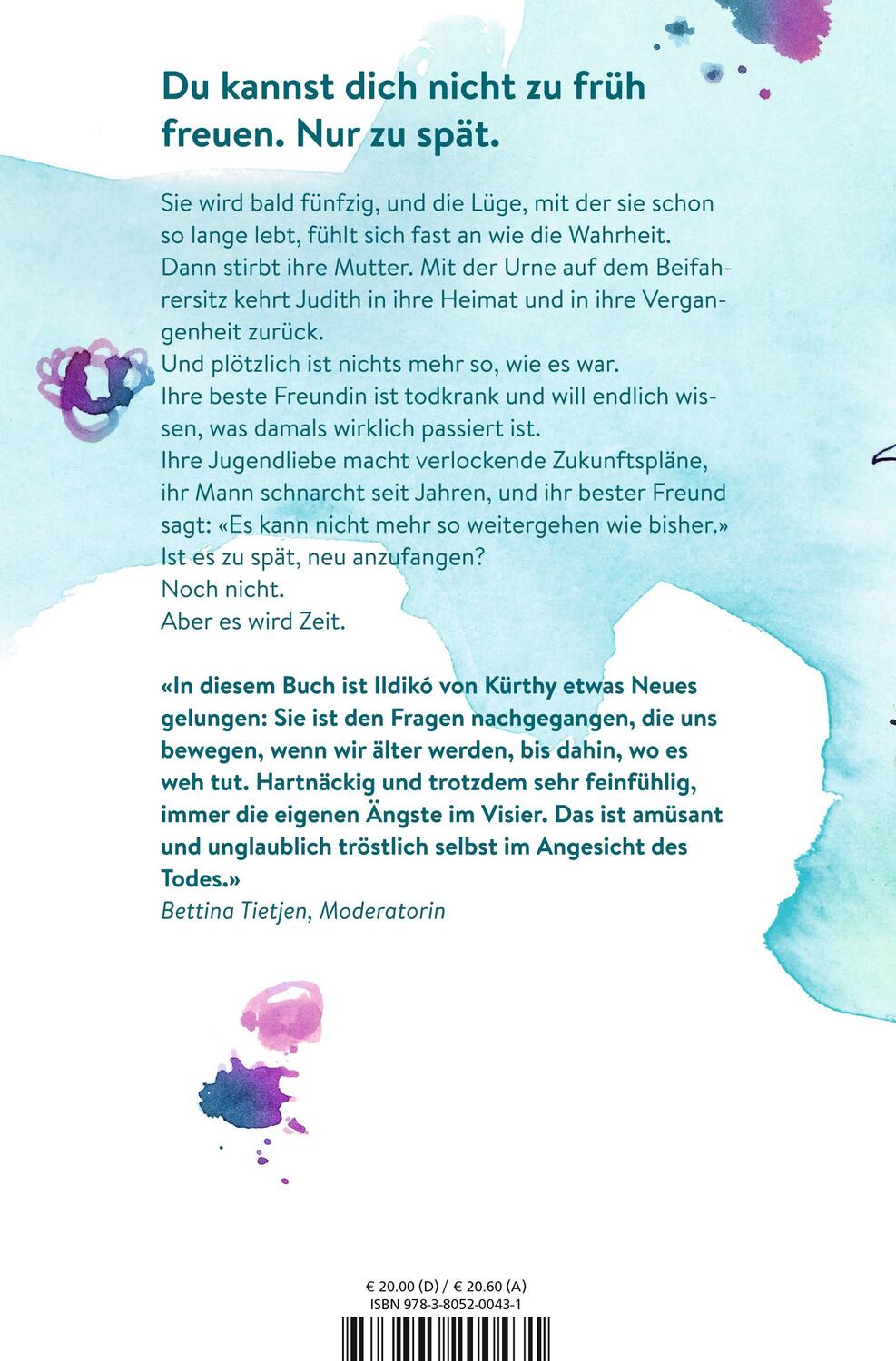 Rückseite: 9783805200431 | Es wird Zeit | Ildikó von Kürthy | Buch | Deutsch | 2019