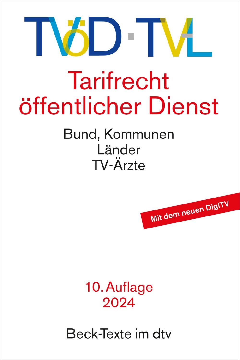 Cover: 9783423532037 | TVöD / TV-L | Taschenbuch | dtv-Taschenbücher Beck Texte | XXIX | 2024