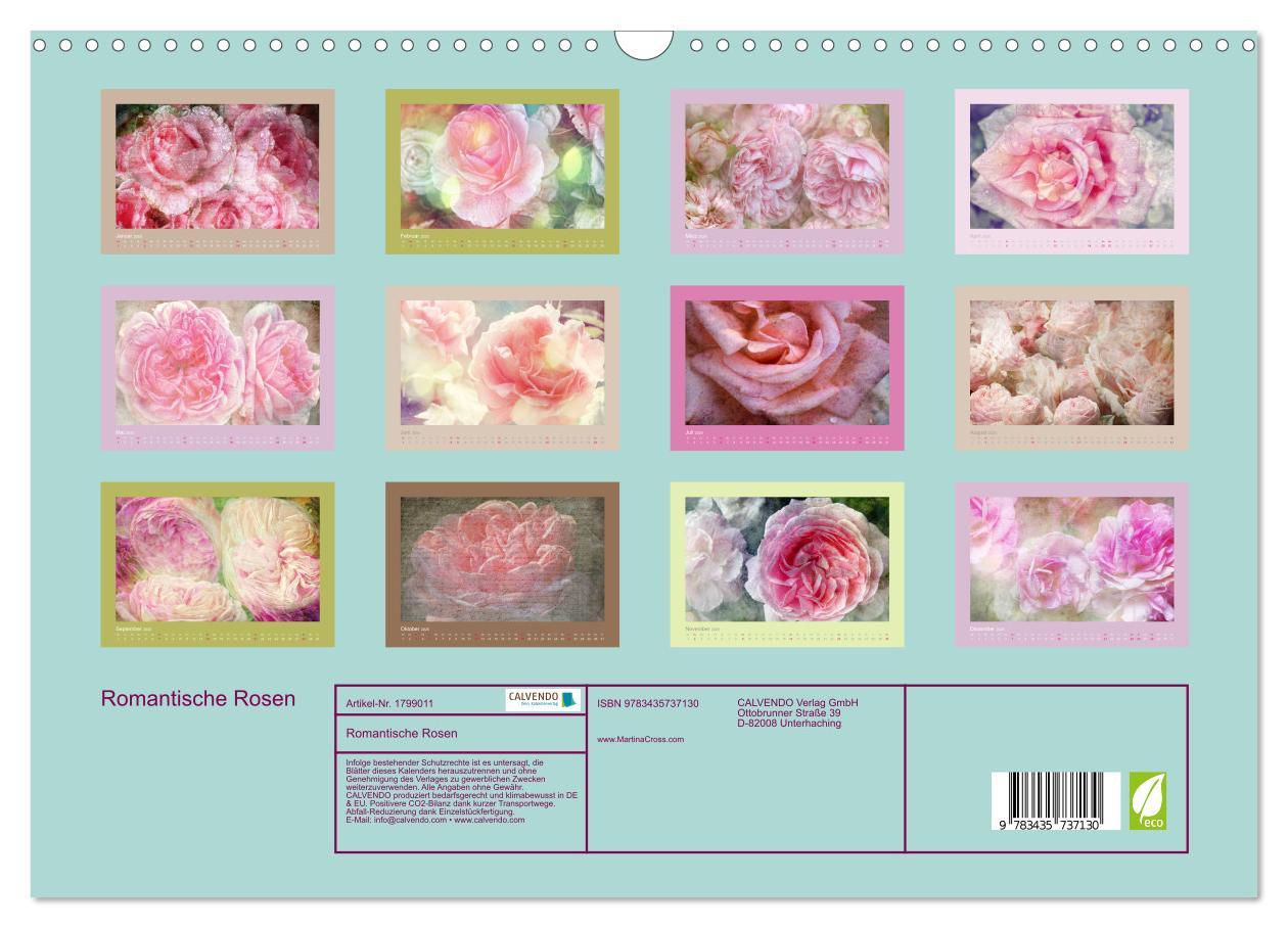 Bild: 9783435737130 | Romantische Rosen (Wandkalender 2025 DIN A3 quer), CALVENDO...