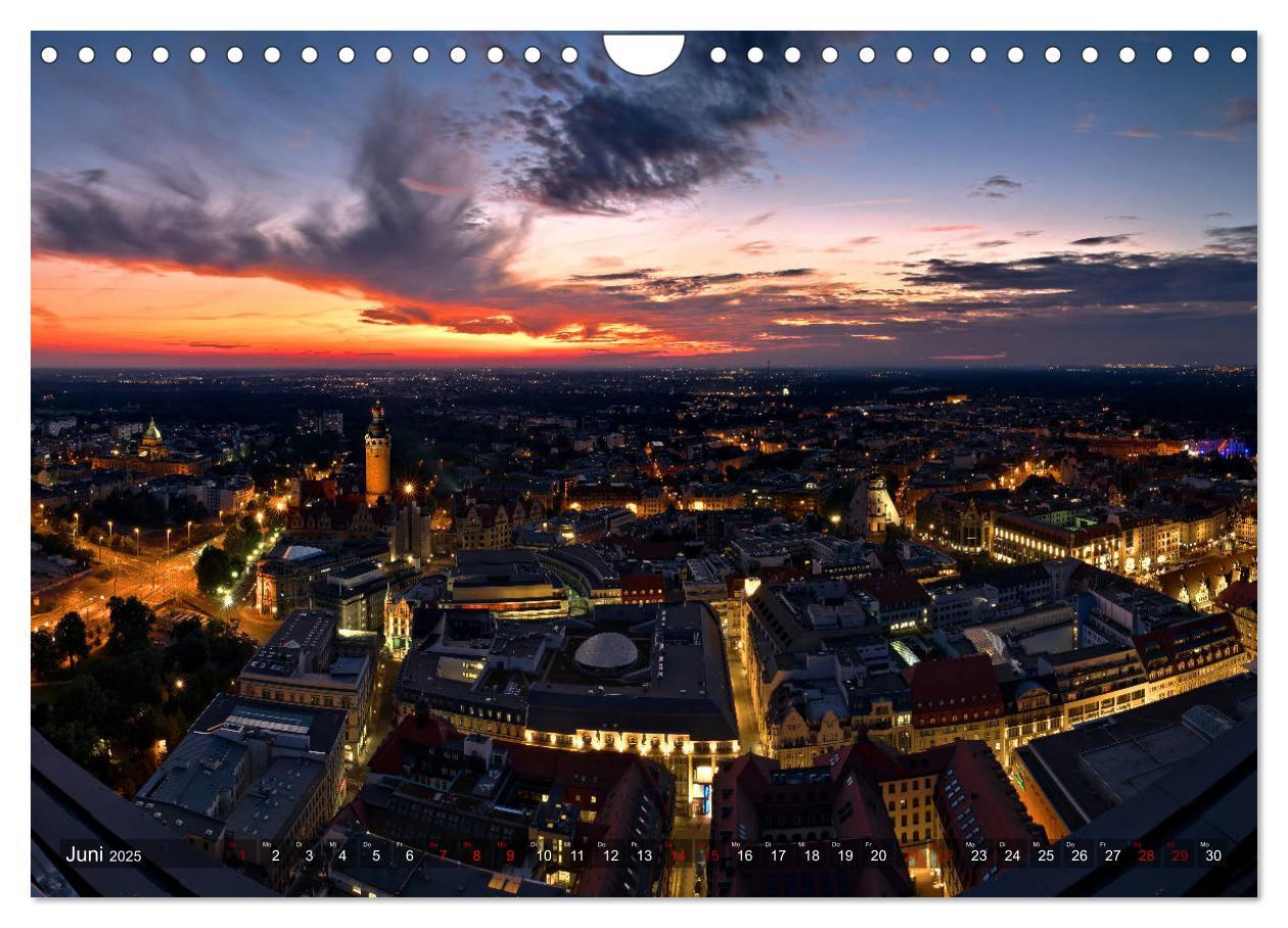 Bild: 9783435427802 | Nachts in Leipzig (Wandkalender 2025 DIN A4 quer), CALVENDO...