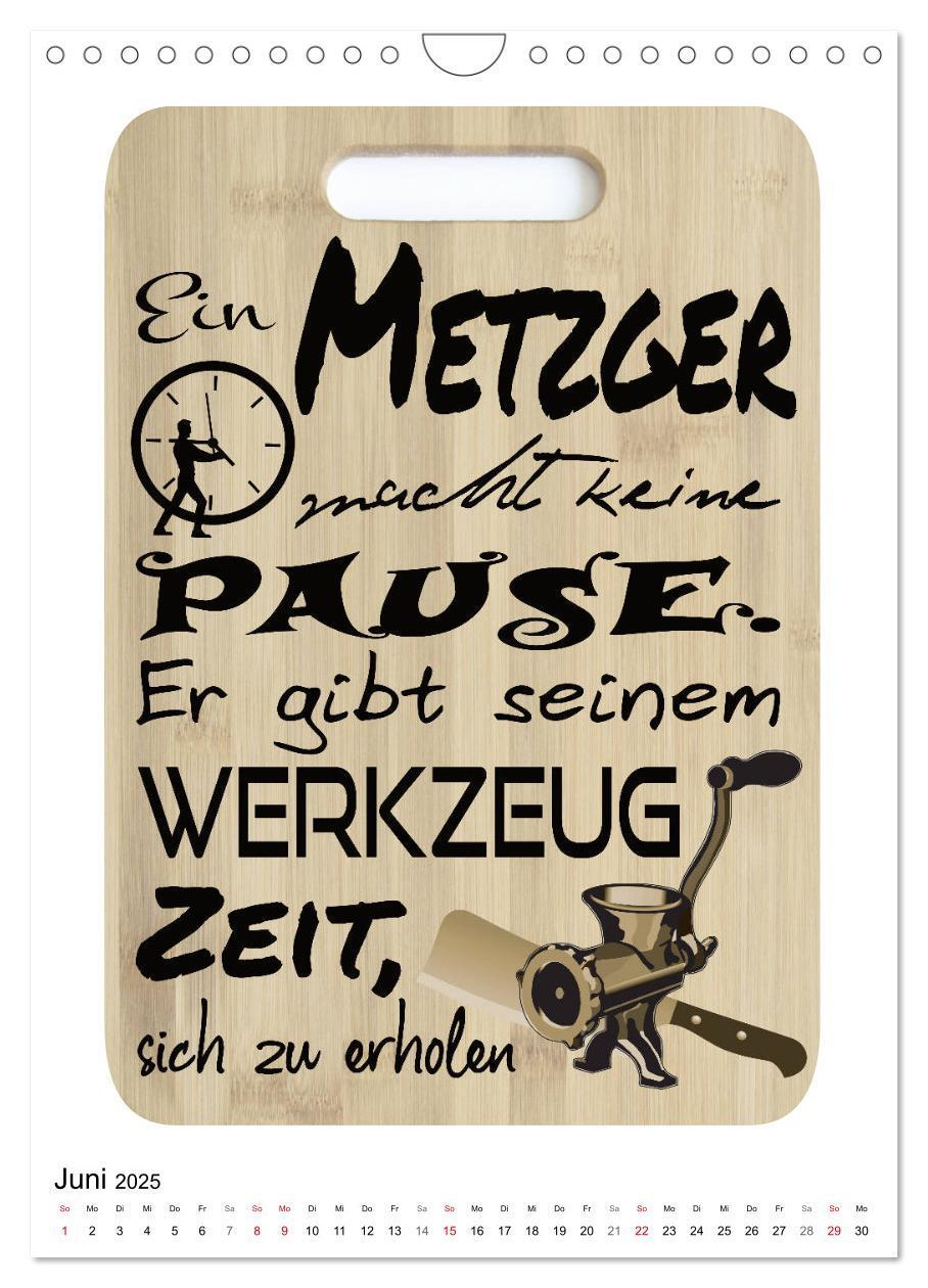 Bild: 9783435940158 | Metzger-Sprüche (Wandkalender 2025 DIN A4 hoch), CALVENDO...