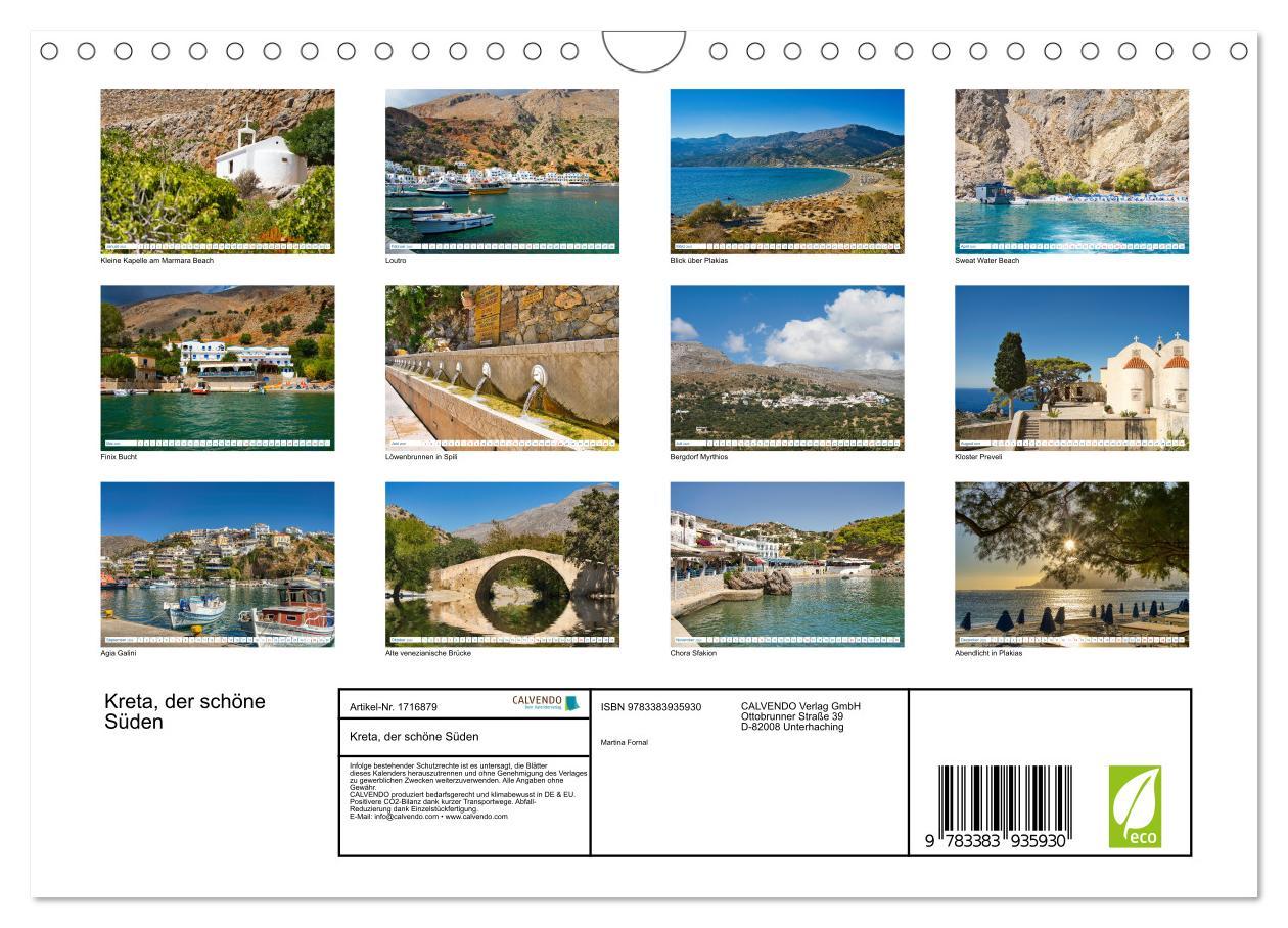 Bild: 9783383935930 | Kreta, der schöne Süden (Wandkalender 2025 DIN A4 quer), CALVENDO...