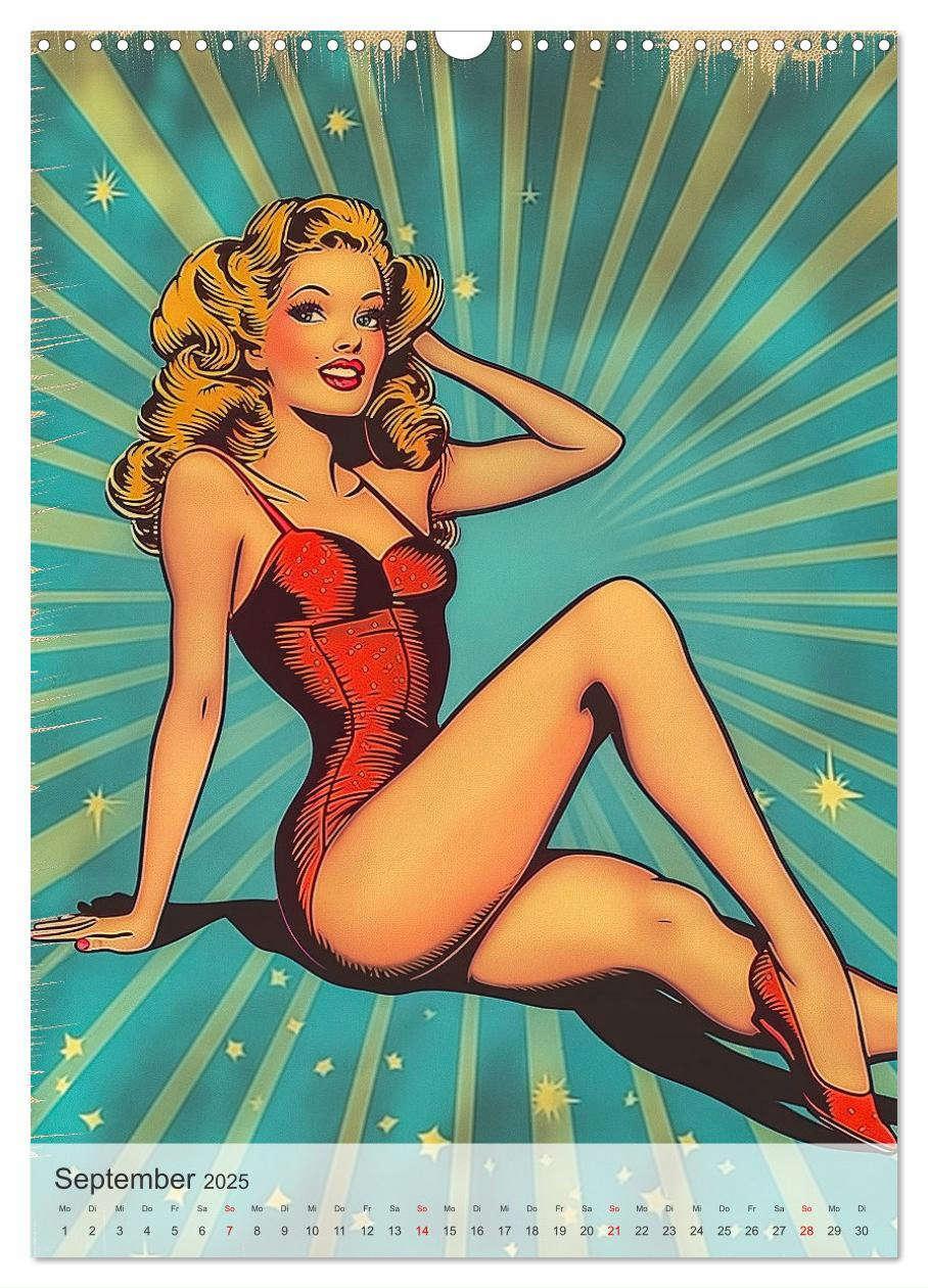 Bild: 9783457203491 | Retro PinUp Girls (Wandkalender 2025 DIN A3 hoch), CALVENDO...