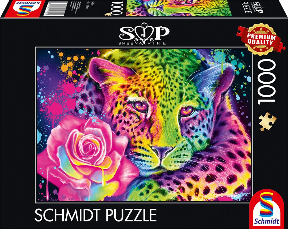 Cover: 4001504585143 | Neon Regenbogen-Leopard | Puzzle Sheena Pike 1000 Teile | Spiel | 2023