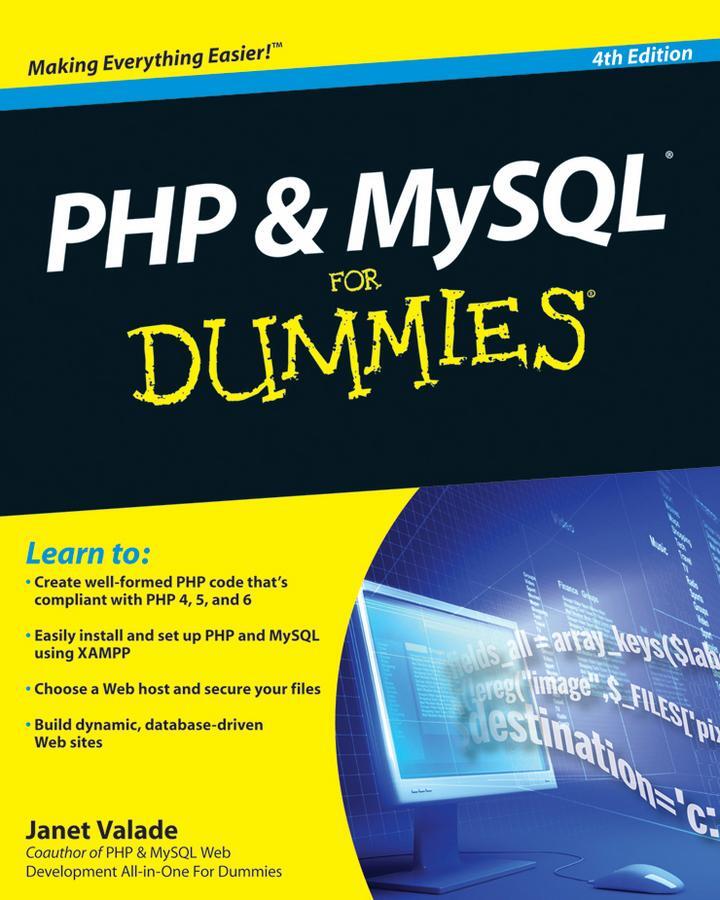 Cover: 9780470527580 | PHP and MySQL for Dummies | Janet Valade | Taschenbuch | 464 S. | 2009