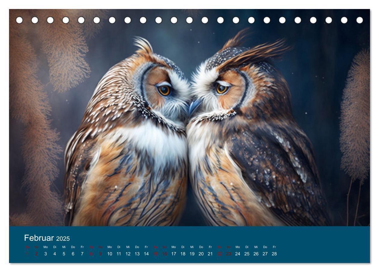 Bild: 9783383915765 | Eule gut... alles gut! (Tischkalender 2025 DIN A5 quer), CALVENDO...