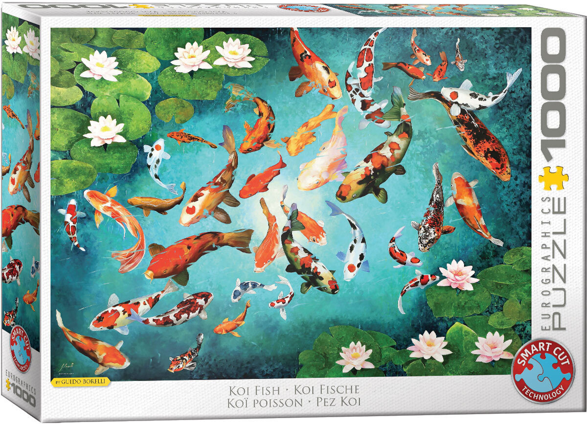 Cover: 628136656962 | Koi Fische von Guido Borelli (Puzzle) | Spiel | In Spielebox | 2022