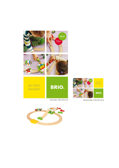 Bild: 7312350337273 | BRIO World 33727 Mein erstes BRIO Bahn Spiel Set - Zug mit Waggon,...