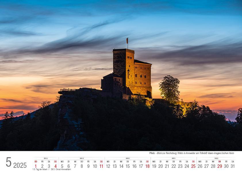 Bild: 9783965352124 | Die Pfalz 2025 Bildkalender A4 quer, spiralgebunden | Holger Klaes